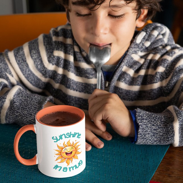 Briller Dans Une Mug (Spread sunshine with this adorable smiling sun, "Sunshine in a mug" mug! )