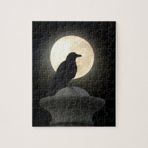 Brilliance Of A Full Moon Jigsaw Puzzle