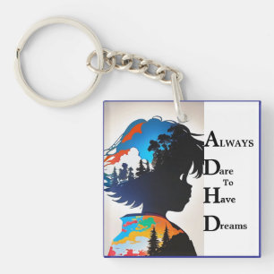  Brilliance Of ADHD Keychain