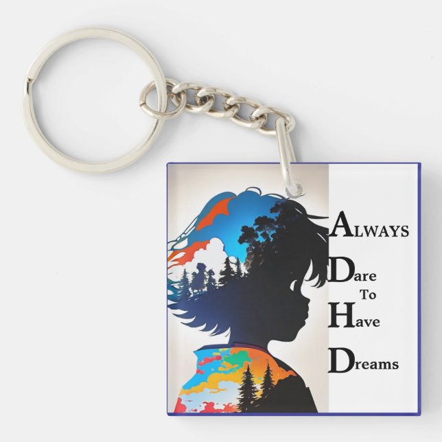  Brilliance Of ADHD Keychain (Front)