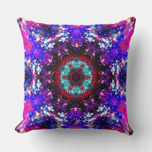 Brilliance Stellar Kaleid Throw Pillow