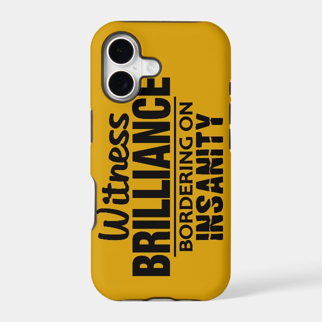 BRILLIANCE VS INSANITY custom iPhone case (Back)