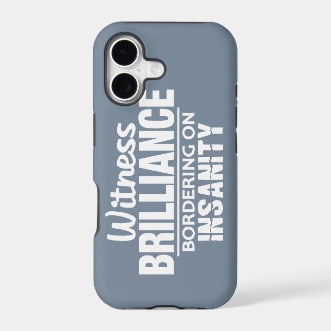 BRILLIANCE VS INSANITY custom iPhone case (Back)