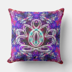 Brilliance Zen Lotus Throw Pillow