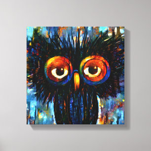 Brilliant and Wise Owl  Canvas Print