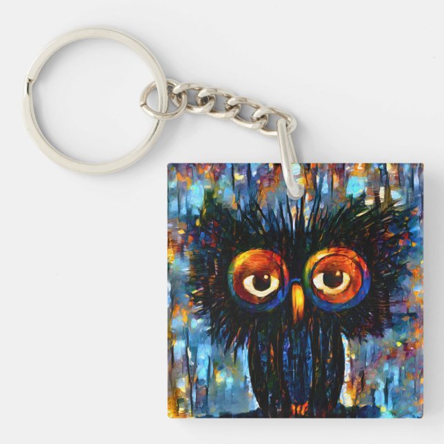 Brilliant and Wise Owl Keychain (Front)