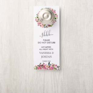 Brilliant Bloom     Wedding Guest Do Not Disturb Door Hanger