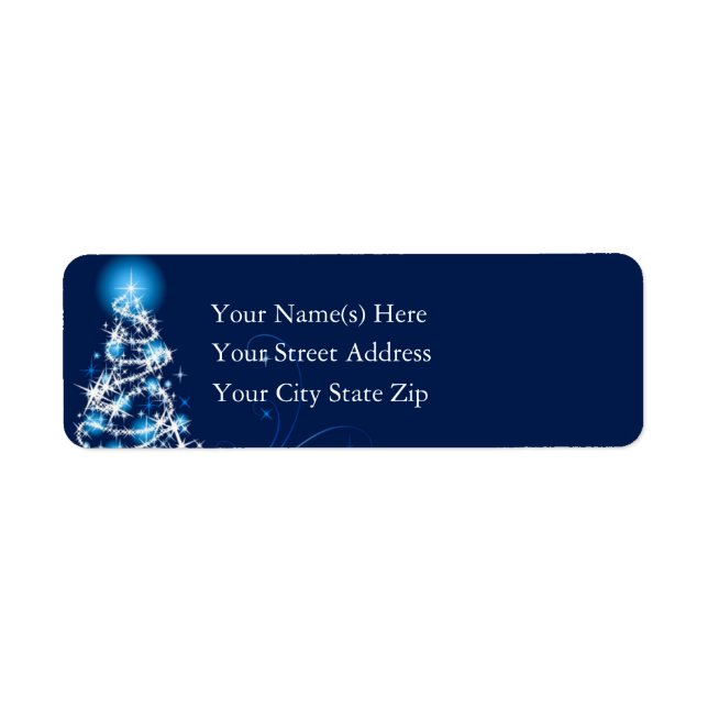 Brilliant Blue Christmas Tree (Front)