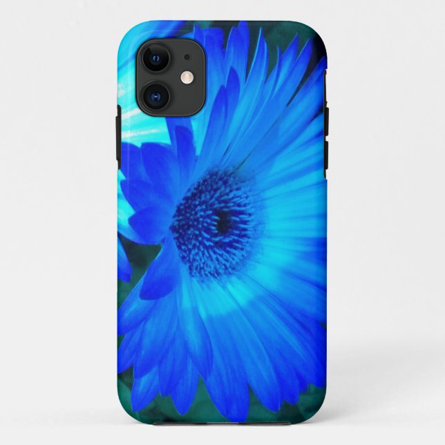 Brilliant Blue Daisy iPhone 5 case (Back)