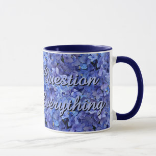 Brilliant Blue Hydrangea Inspirational Mug