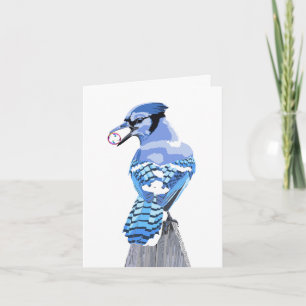 Brilliant Blue Jay Card