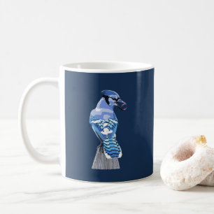 Brilliant Blue Jay Coffee Mug