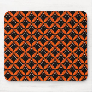 Brilliant Bright Orange Uptown Glam Mousepad