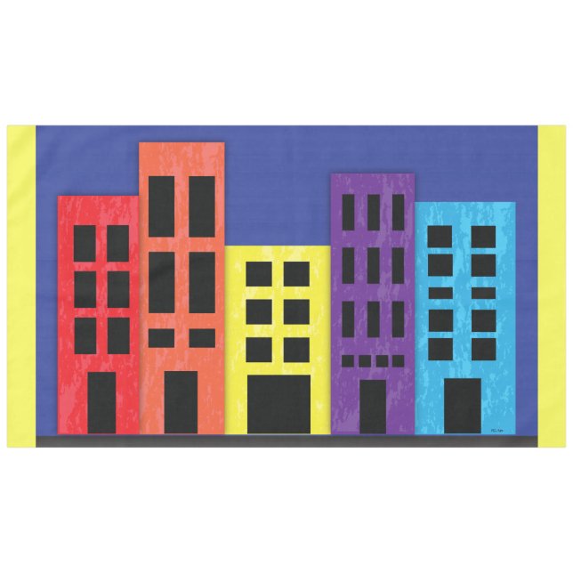 Brilliant Buildings Tablecloth (Front (Horizontal))