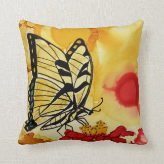 Brilliant Butterfly Throw Pillow