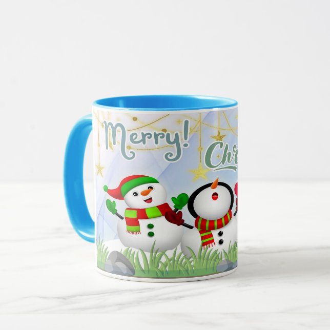 Brilliant Christmas white cup (Front Left)