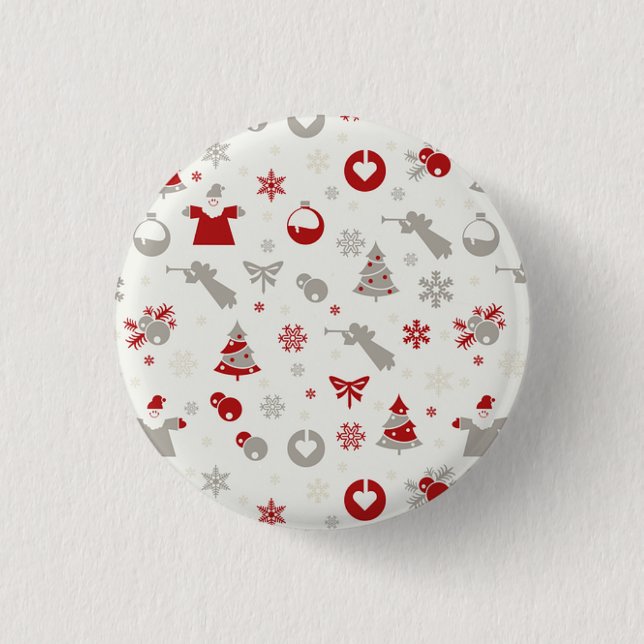 Brilliant Cool Great Christmas Ornaments    1 Inch Round Button (Front)