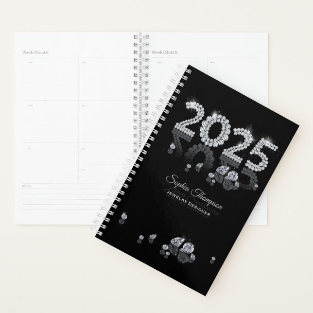 Brilliant Diamonds Luxury 2025 New Year Planner (Display)