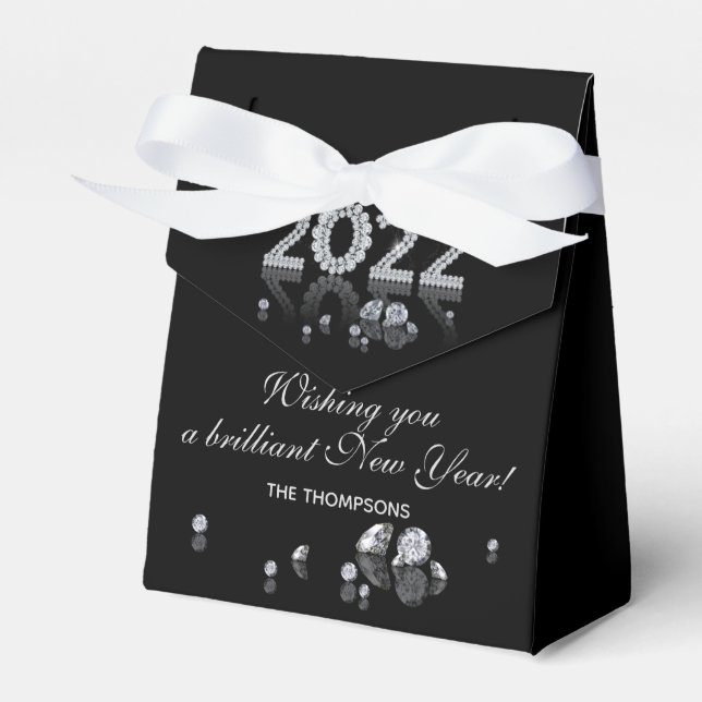 Brilliant Diamonds Luxury New Year 2022 Favor Box (Front Side)