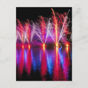 Brilliant Fireworks Postcard