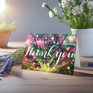 Brilliant Fireworks  WEDDING THANK YOU CARD