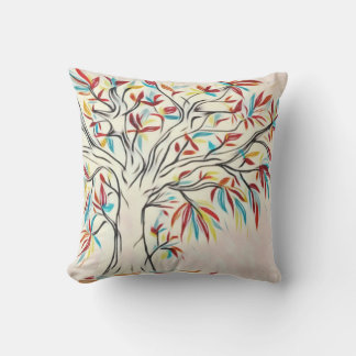 Brilliant foliage throw pillow