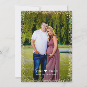 Brilliant Glow Custom Greeting Holiday Photo Card