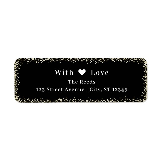 Brilliant Glow Holiday Return Address Labels (Front)