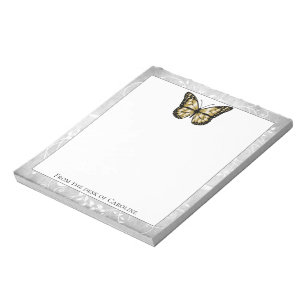 Brilliant Gold Butterfly Notepad
