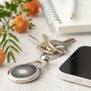 Brilliant libra keychain