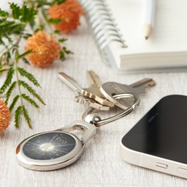 Brilliant libra keychain (Side)