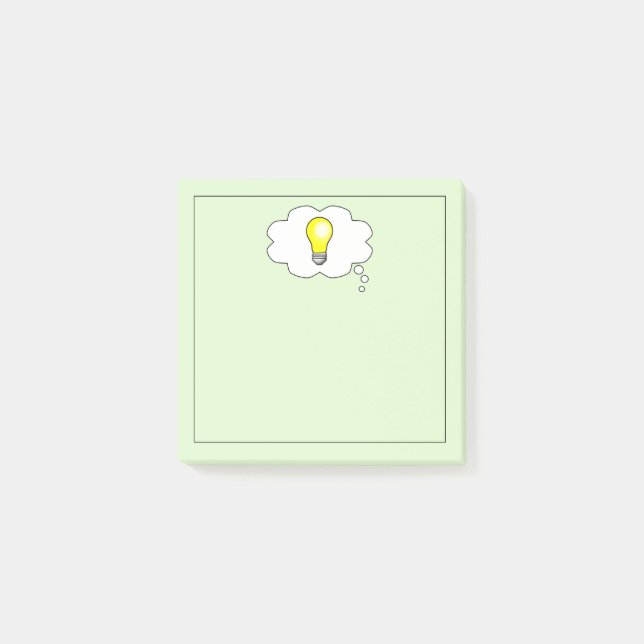 Brilliant Light Bulb Ideas Square Post-it Notes (Front)