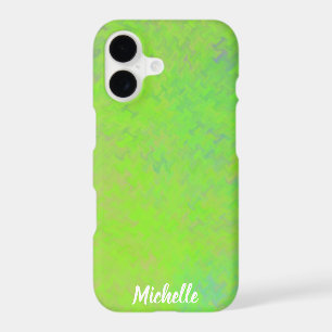 Brilliant Lime Green Artsy Marbling Personnalisé