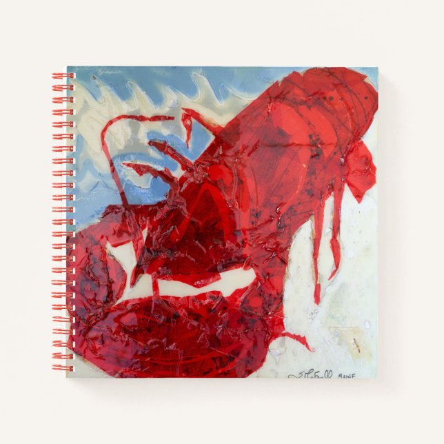 Brilliant Maine Lobster Notebook (Front)