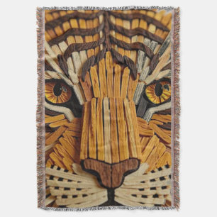 Brilliant Match Box Tiger  Throw Blanket
