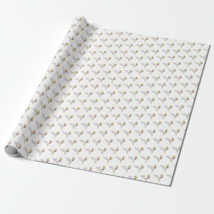 Brilliant Neoplasticism Art Monogram. Letter J Wrapping Paper