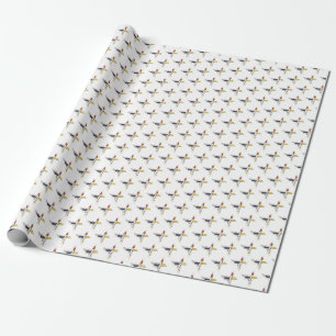 Brilliant Neoplasticism Art Monogram. Letter X Wrapping Paper