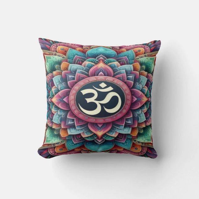 Brilliant Ohm Throw Pillow (Front)