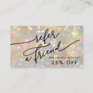 brilliant opal texture referral card