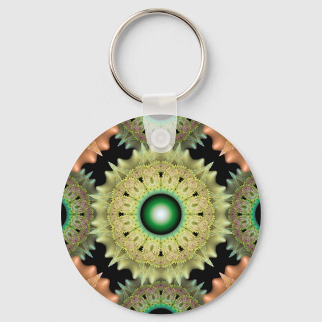 Brilliant ornate pattern keychain (Front)