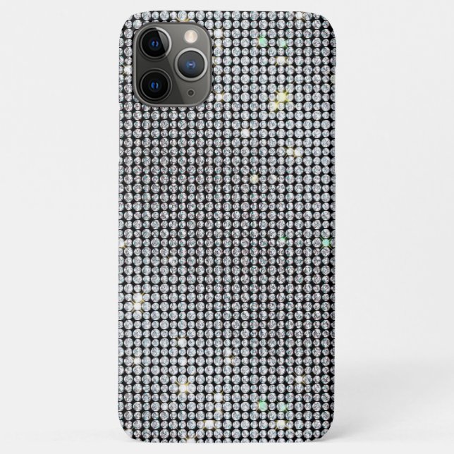brilliant Phone Case, glitter Phone, white Diamond Case-Mate iPhone Case (Back)