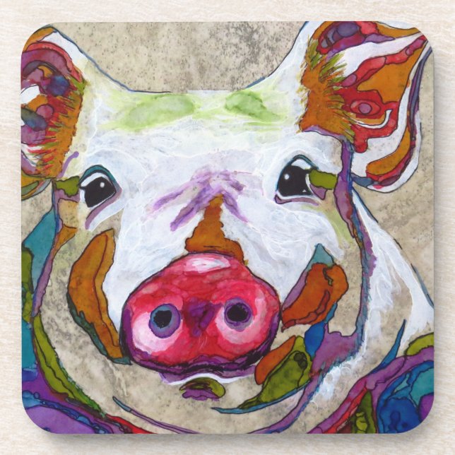 Brilliant Piggy Coaster (Front)