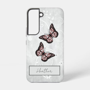 Brilliant Pink Butterflies Samsung Galaxy Case