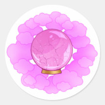 Brilliant Pink Cracked Crystal Ball