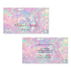 brilliant pink opal stone business card