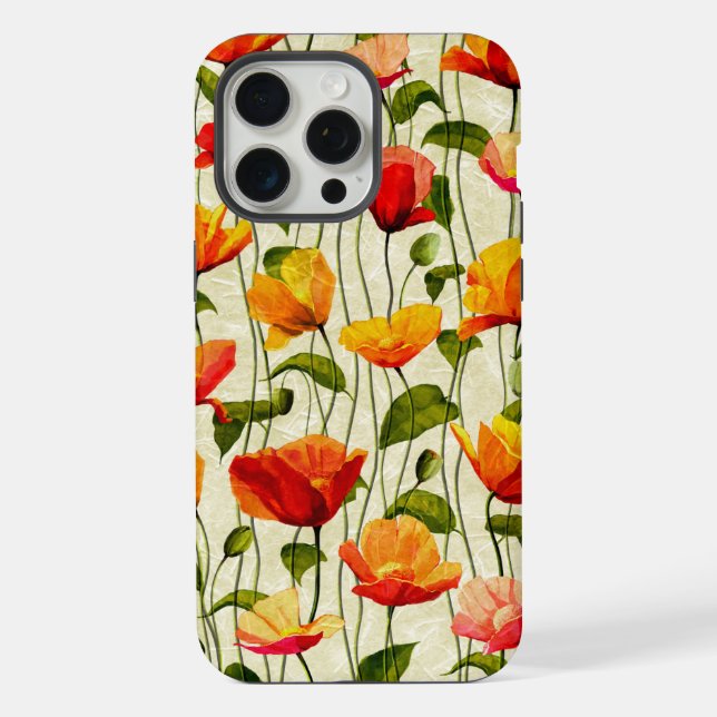 Brilliant Poppies iPhone Case (Back)