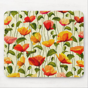 Brilliant Poppies Mouse Pad