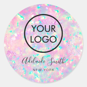 brilliant purple pink opal Sticker