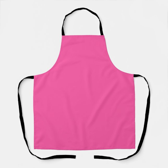 Brilliant rose  (solid colour)  apron (Front)