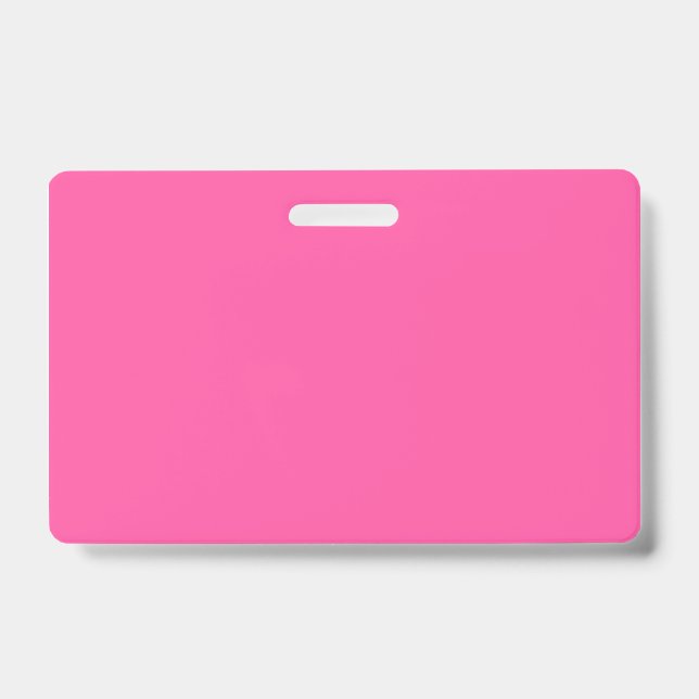 Brilliant rose  (solid colour)  badge (Front)
